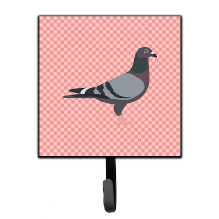 Carolines Treasures Racing Pigeon Pink Check Leash or Key Holder BB7951SH4